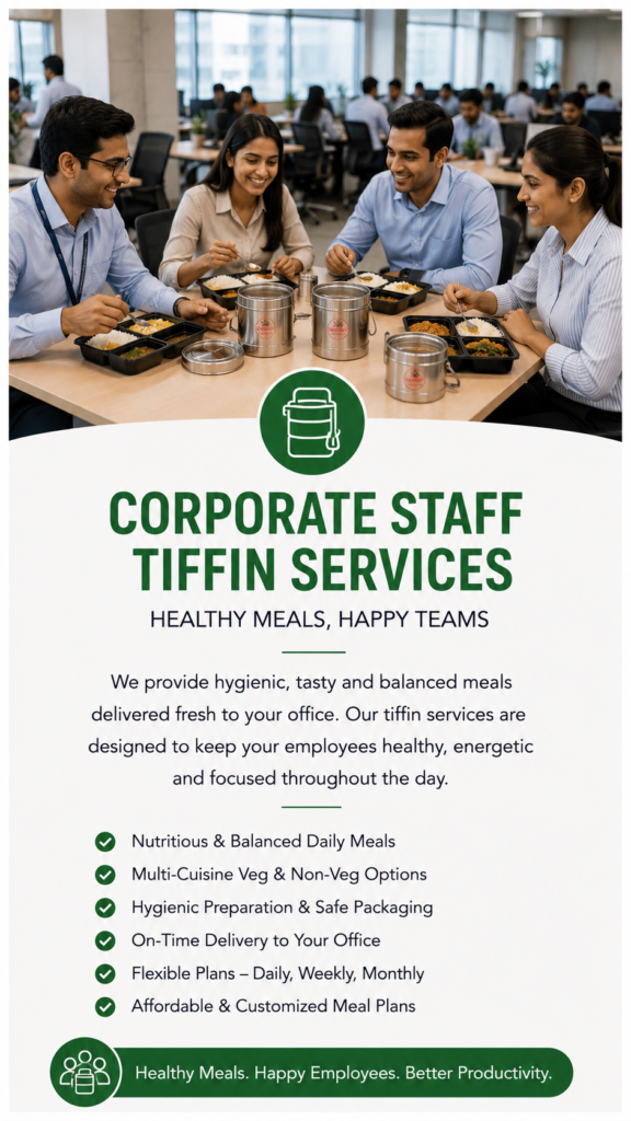 Corporate staff tiffin services